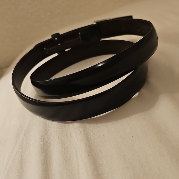 Coach Black Leather Belt with Metallic Buckle main image 5